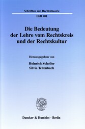 Die Bedeutung der Lehre vom Rechtskreis und der Rechtskultur.