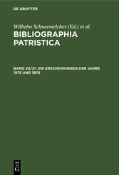 Die Erscheinungen der Jahre 1975 und 1976