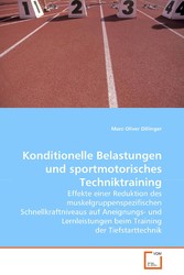 Konditionelle Belastungen und sportmotorischesTechniktraining