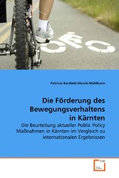 Die Förderung des Bewegungsverhaltens in Kärnten