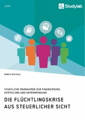 Die Flüchtlingskrise aus steuerlicher Sicht. Staatliche Maßnahmen zur Finanzierung, Verteilung und Unterbringung