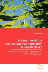 Businessmodell zur Verarbeitung von Reststoffen in Biogasanlagen