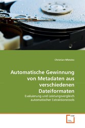 Automatische Gewinnung von Metadaten aus verschiedenen Dateiformaten