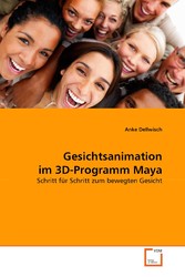 Gesichtsanimation im 3D-Programm Maya