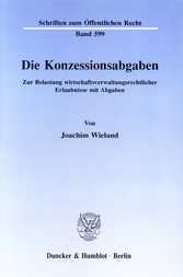 Die Konzessionsabgaben.