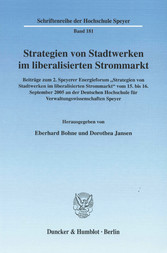 Strategien von Stadtwerken im liberalisierten Strommarkt.