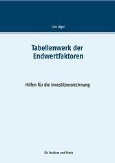 Tabellenwerk der Endwertfaktoren