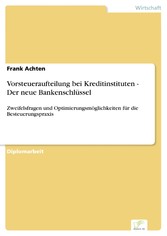 Vorsteueraufteilung bei Kreditinstituten - Der neue Bankenschlüssel