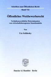 Öffentliches Wettbewerbsrecht.