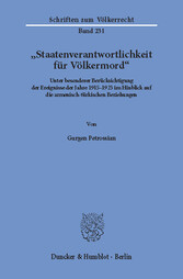 »Staatenverantwortlichkeit für Völkermord«.