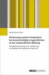 Förderung sozialer Kompetenz bei benachteiligten Jugendlichen in der vorberuflichen Bildung