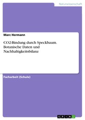 CO2-Bindung durch Speckbaum. Botanische Daten und Nachhaltigkeitsbilanz