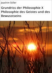 Grundriss der Philosophie X Philosophie des Geistes und des Bewusstseins