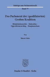 Das Parlament der (qualifizierten) Großen Koalition.