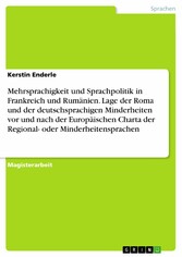 Mehrsprachigkeit und Sprachpolitik in Frankreich und Rumänien. Lage der Roma und der deutschsprachigen Minderheiten vor und nach der Europäischen Charta der Regional- oder Minderheitensprachen