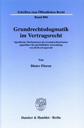 Grundrechtsdogmatik im Vertragsrecht.