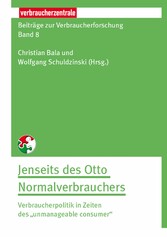 Beiträge zur Verbraucherforschung Band 8 Jenseit des Otto Normalverbrauchers