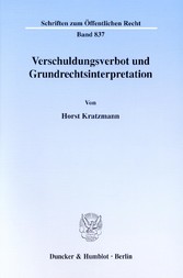 Verschuldungsverbot und Grundrechtsinterpretation.