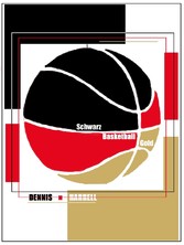 Schwarz Basketball Gold