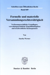 Formelle und materielle Versammlungsrechtswidrigkeit.