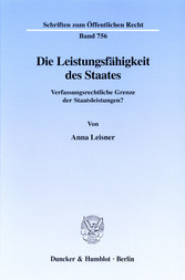 Die Leistungsfähigkeit des Staates.