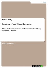 Taxation of the Digital Economy