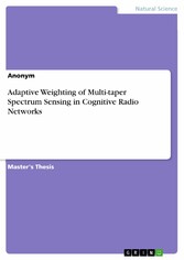 Adaptive Weighting of Multi-taper Spectrum Sensing in Cognitive Radio Networks