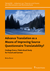 Advance Translation as a Means of Improving Source Questionnaire Translatability?