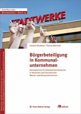 Bürgerbeteiligung in Kommunalunternehmen