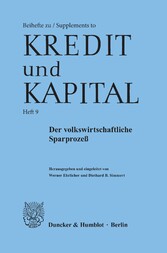 Der volkswirtschaftliche Sparprozeß.