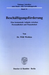 Beschäftigungsförderung.