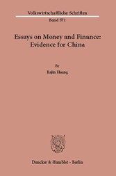 Essays on Money and Finance: Evidence for China.