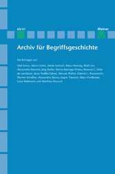 Archiv für Begriffsgeschichte. Band 60/61