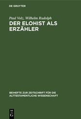 Der Elohist als Erzähler