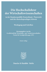 Die Hochschullehrer der Wirtschaftswissenschaften