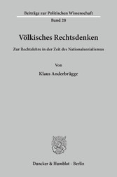 Völkisches Rechtsdenken.