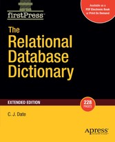 The Relational Database Dictionary, Extended Edition