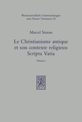 Le christianisme antique et son contexte religieux