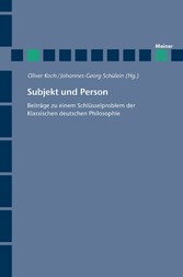 Subjekt und Person