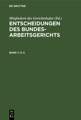 Entscheidungen des Bundesarbeitsgerichts. Band 7, H. 5