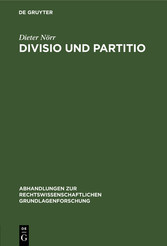 Divisio und Partitio