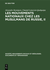 Les mouvements nationaux chez les musulmans de Russie, II