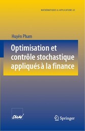 Optimisation et contrôle stochastique appliqués à la finance