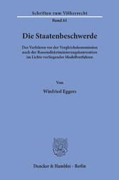 Die Staatenbeschwerde.