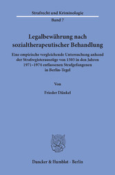 Legalbewährung nach sozialtherapeutischer Behandlung.