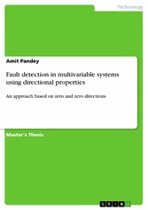 Fault detection in multivariable systems using directional properties