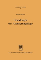 Grundfragen der Abänderungsklage