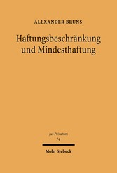 Haftungsbeschränkung und Mindesthaftung