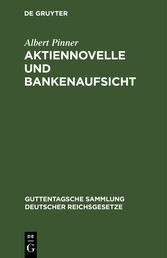 Aktiennovelle und Bankenaufsicht