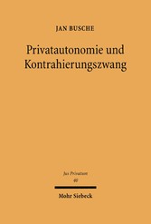 Privatautonomie und Kontrahierungszwang